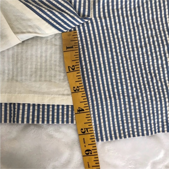 J.Crew 6 the pencil Skirt blue off white skirt - Picture 15 of 16